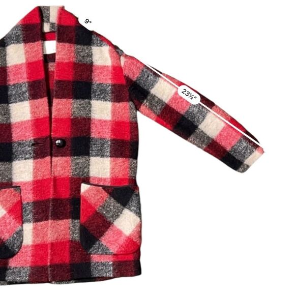 Aritzia Wilfred Free Off Duty Sweater Jacket Plaid - Picture 4 of 16